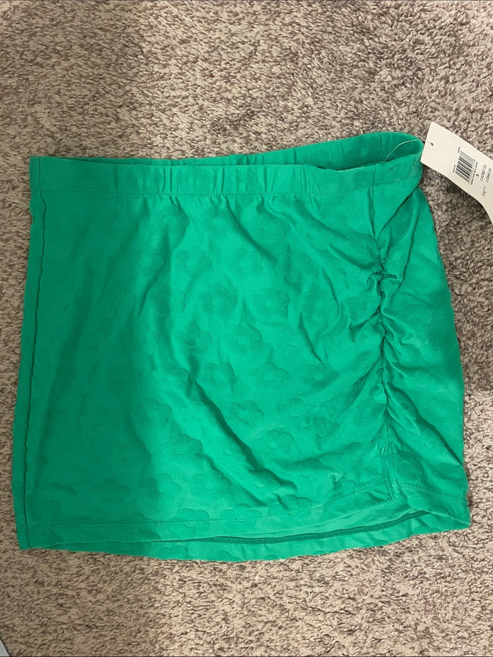 Hurley Women’s Green Ruched Mini Skirt small nwt